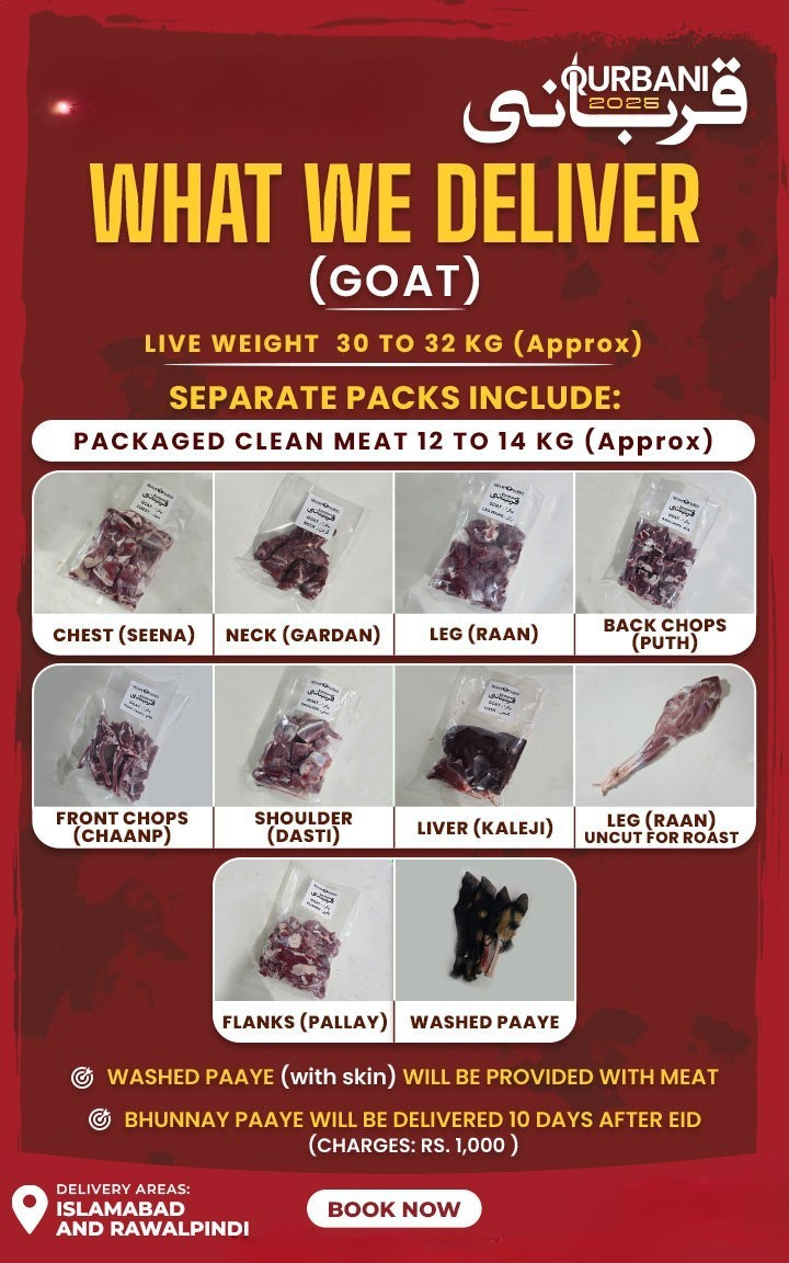 Qurbani 2025 - Goat (Bakra)