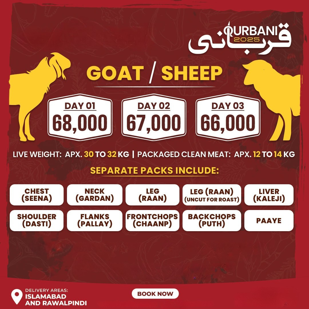 Qurbani 2025 - Goat (Bakra)